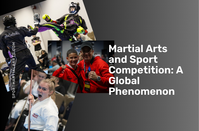 Photos of martial arts competitors